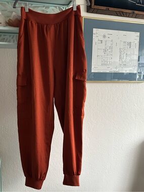 bishop + young Rust-Colored Cargo Jogger Pants for Women